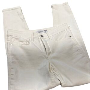 Athleta Women's Cream Skinny Jeans White sz 6 pants casual bottom